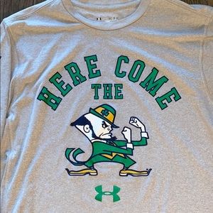Under Armour Notre Dame Graphic Tee - Long Sleeve
